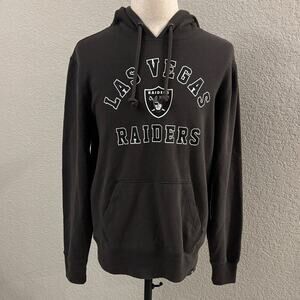 Las Vegas Raiders Charcoal Grey Hoodie Men's Sweatshirt 47 Brand NFL NEW NWT - S